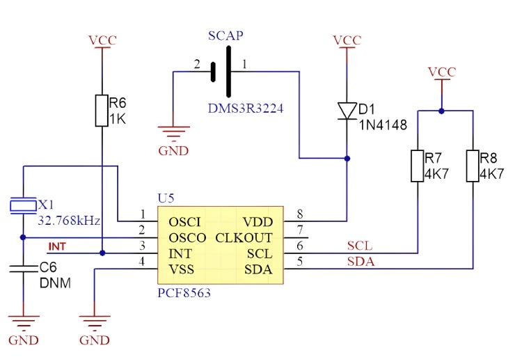PCF8563 Circuit Diagram