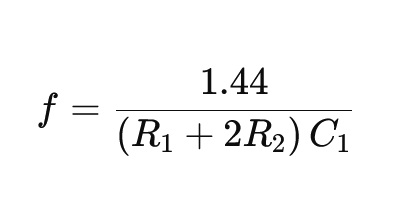 555 Timer Frequency Formula